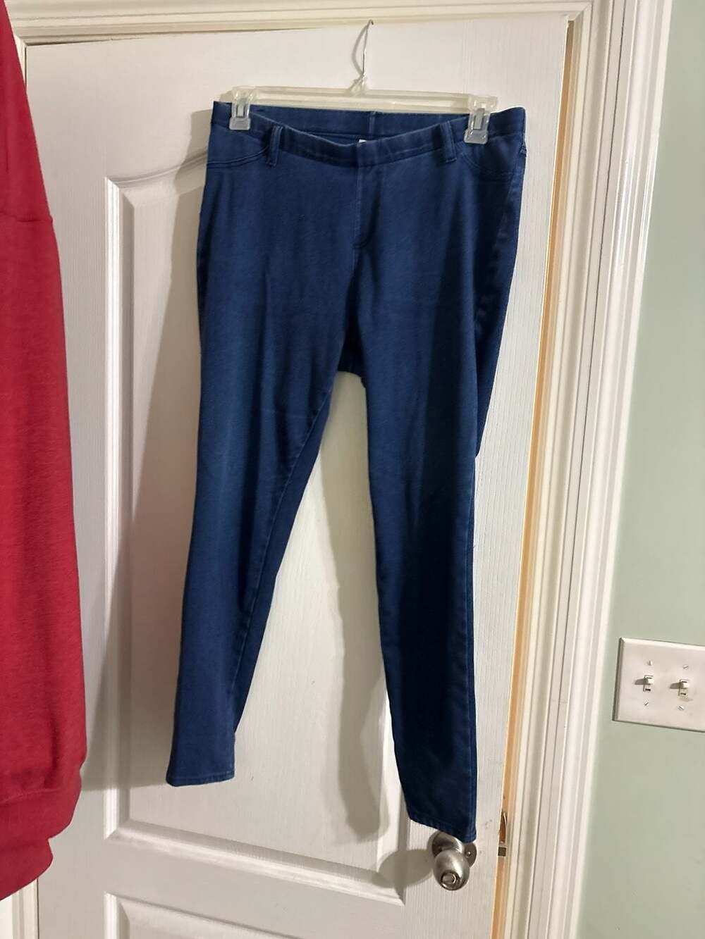 Faded Glory Women's Blue Denim Pull-On Jeggings Size Large (12-14)